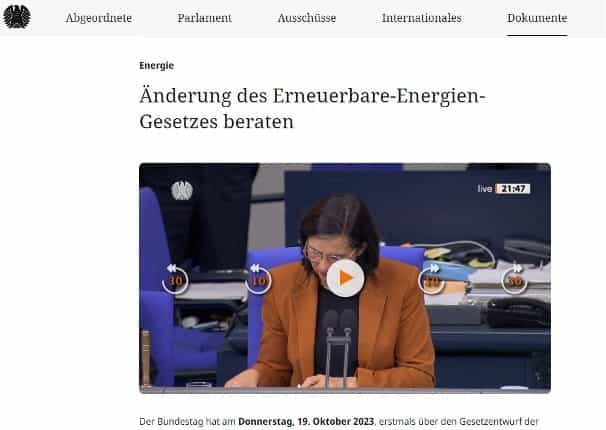 gesetzentwurf bundestag erneuerbare energie